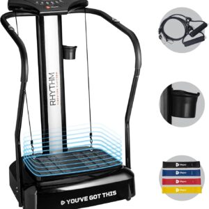 Lifepro Vibration Plate Exercise Machine - Vibrating Plate Exercise Machine & Vibration Platform for Cardio, Home Workouts & Core Strength - Whole Body Vibration Machine With Hand Rails