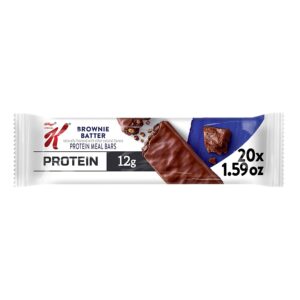 Kellogg's Special K Protein Bars, Meal Replacement, Protein Snacks, Brownie Batter (20 Bars)