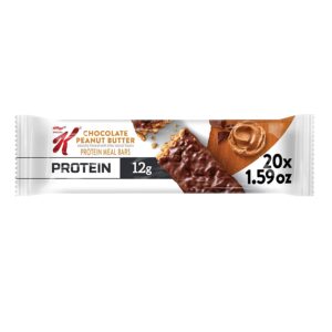 Kellogg's Special K Protein Bars, Meal Replacement, Protein Snacks, Chocolate Peanut Butter (20 Bars)