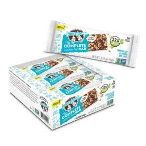 Lenny & Larry's The Complete Cookie-fied Plant-Based Protein Bar, Vegan and Non-GMO, Chocolate Almond Sea Salt, 9 Count (Pack of 1)